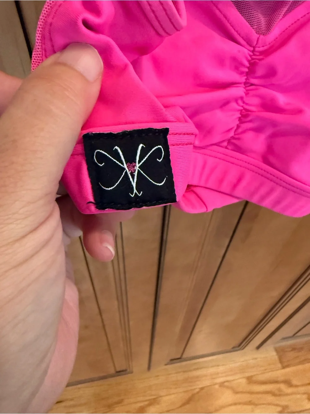 Girl’s Kandi Kouture CXL (10/12) Pink Mesh-Back Bra